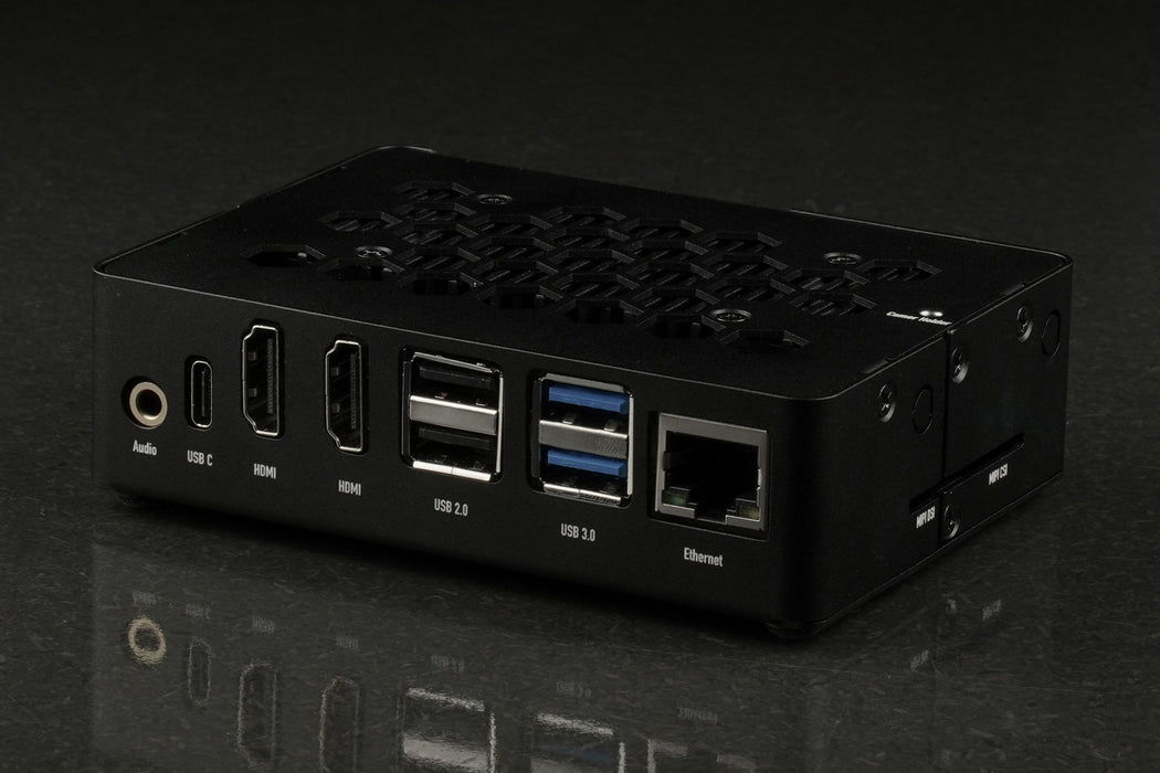 KKSB ROCK 5B Case with Heatsink - Black Aluminum Enclosure