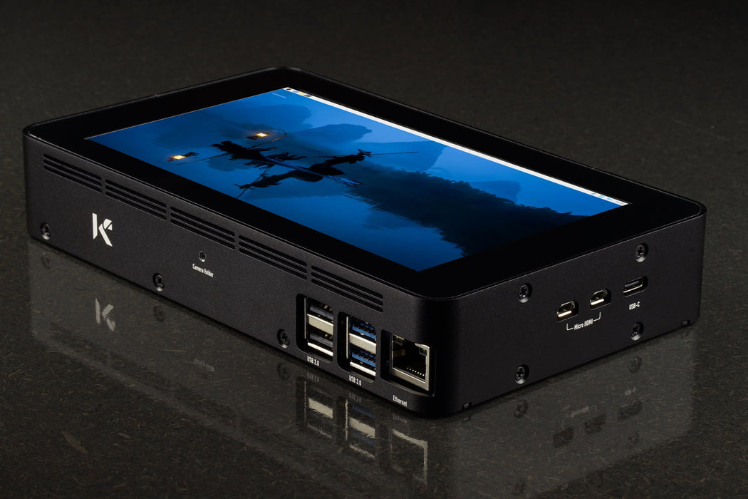 KKSB Case for Raspberry Pi 5 and the Official Raspberry Pi 7-inch Touchscreen