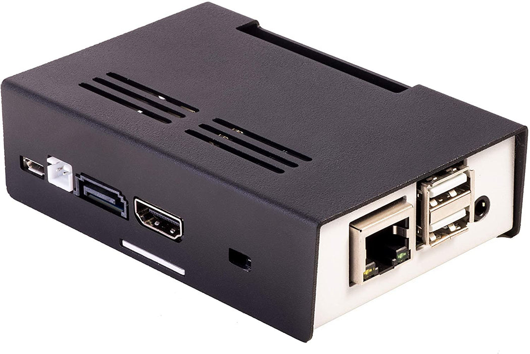 KKSB Banana Pi M3 Case - Black and White Aluminium