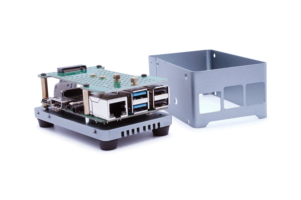KKSB Rock 4 SE Heatsink Case - Radxa ROCK Aluminium Case with Space for ROCK 4 SE SSD or HATs