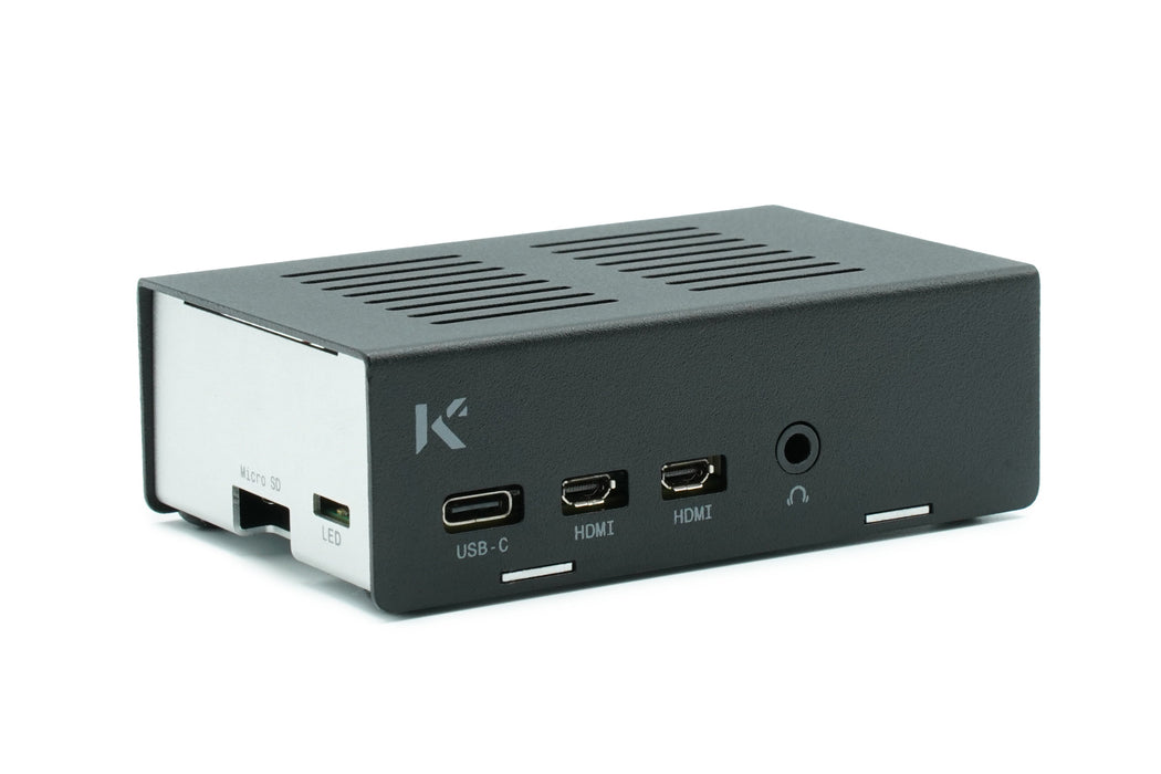 KKSB Raspberry Pi 4 Case - Aluminium and Steel - Space for Raspberry Pi Heatsink, Fan, PoE HAT