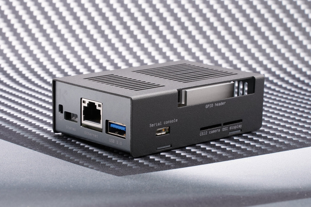 KKSB Coral Dev Board Case - Black and Grey Aluminium Enclosure