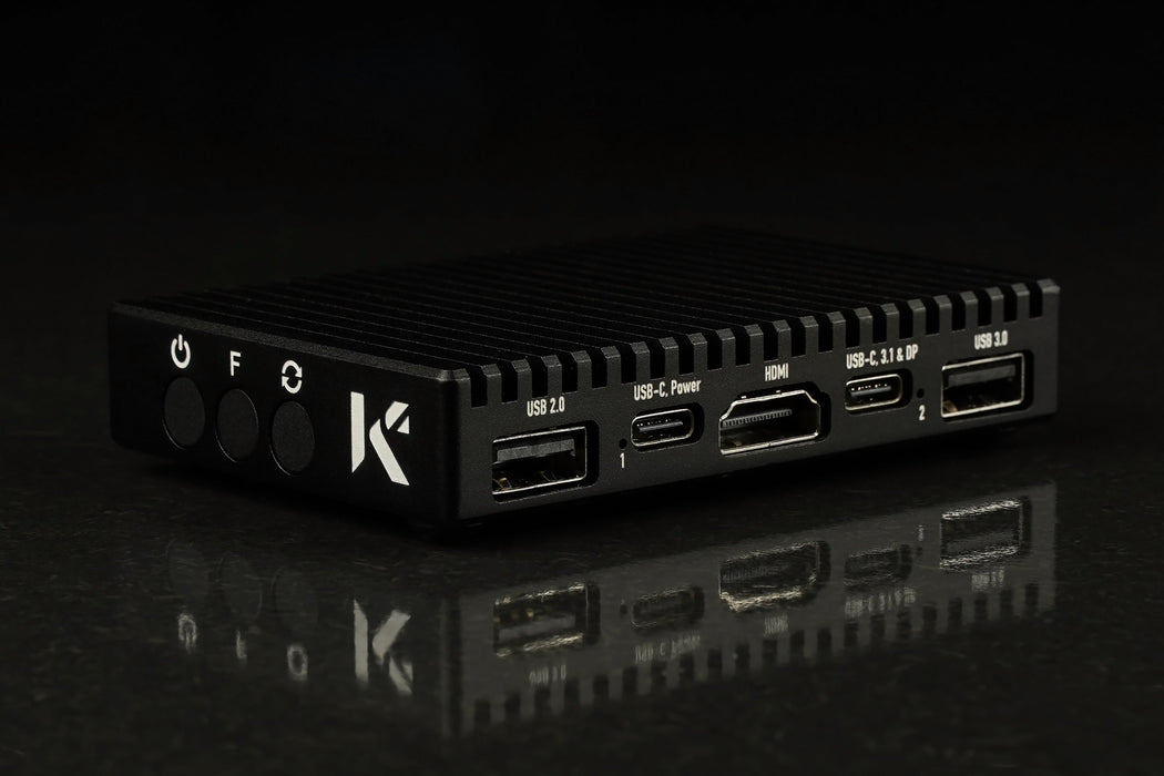 KKSB Khadas Edge2 Heatsink Case - Black Aluminium Enclosure