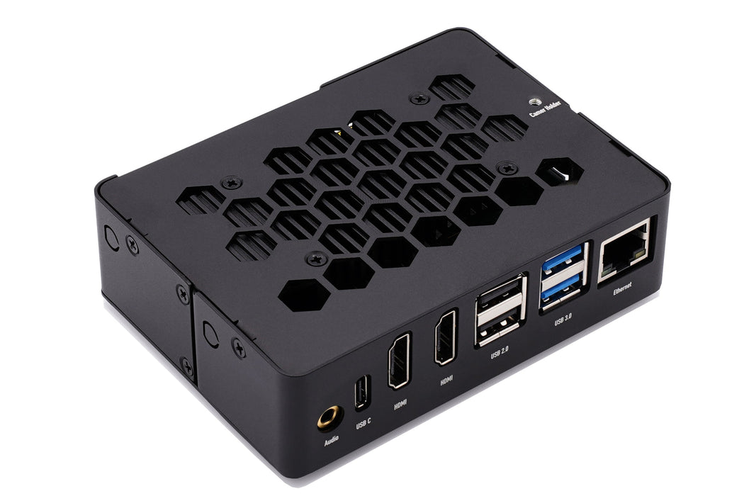 KKSB ROCK 5B Case with Heatsink - Black Aluminum Enclosure