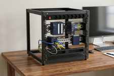 KKSB 19-Inch (19") 10U Open Rack Cabinet – Steel Wall Mount & Floor Standing Rack