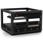 KKSB 19-Inch (19") 6U Open Rack Cabinet – Steel Wall Mount & Floor Standing Rack