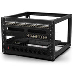 KKSB 19-Inch (19") 6U Open Rack Cabinet – Steel Wall Mount & Floor Standing Rack