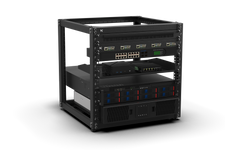 KKSB 19-Inch (19") 10U Open Rack Cabinet – Steel Wall Mount & Floor Standing Rack