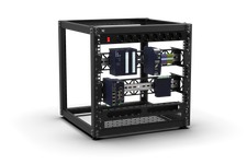 KKSB 19-Inch (19") 10U Open Rack Cabinet – Steel Wall Mount & Floor Standing Rack