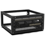 KKSB 19-Inch (19") 4U Open Rack Cabinet – Steel Wall Mount & Floor Standing Rack
