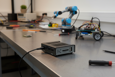 KKSB Coral Dev Board Mini Case with GPIO Access - Black and Gray Aluminium