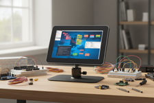 KKSB Display Stand for Raspberry Pi Touch Display 2 with Case for Raspberry Pi 5