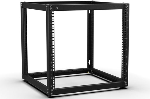 KKSB 19-Inch (19") 10U Open Rack Cabinet – Steel Wall Mount & Floor Standing Rack