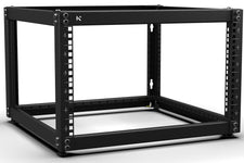 KKSB 19-Inch (19") 6U Open Rack Cabinet – Steel Wall Mount & Floor Standing Rack