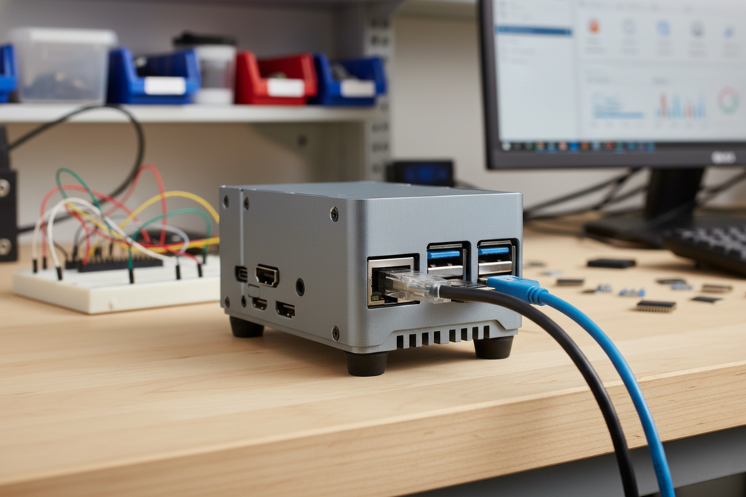 KKSB Rock 4 SE Heatsink Case - Radxa ROCK Aluminium Case with Space for ROCK 4 SE SSD or HATs