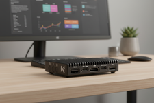 KKSB Khadas Edge2 Heatsink Case - Black Aluminium Enclosure