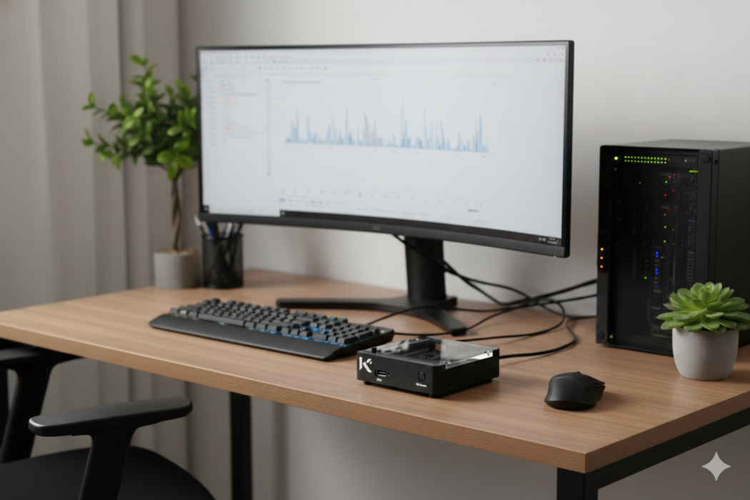 KKSB Arduino Uno Q Case - Clear Polycarbonate Top