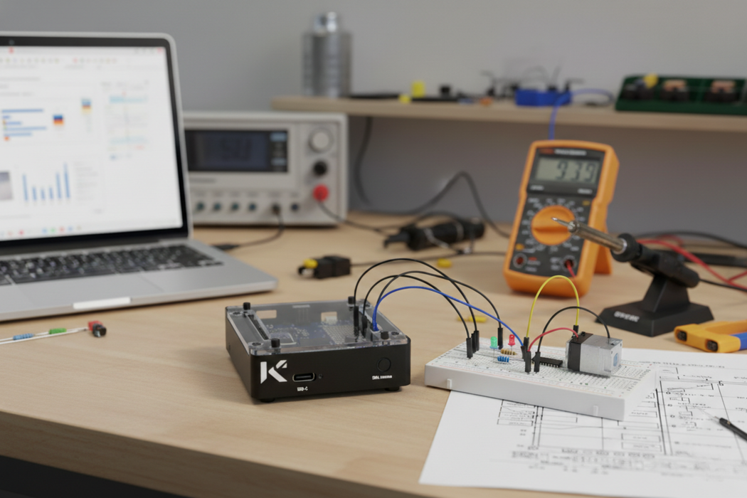 KKSB Arduino Uno Q Case - Clear Polycarbonate Top