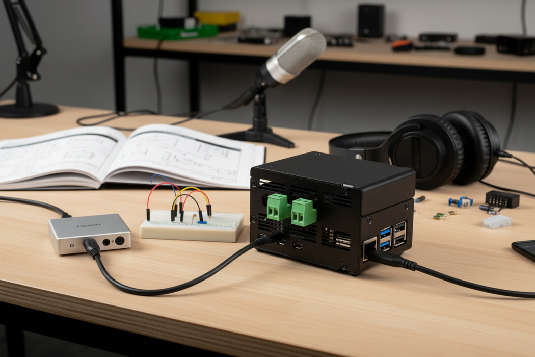 KKSB Case for Raspberry Pi 5 – Compatible with Raspberry Pi DigiAMP+ HAT