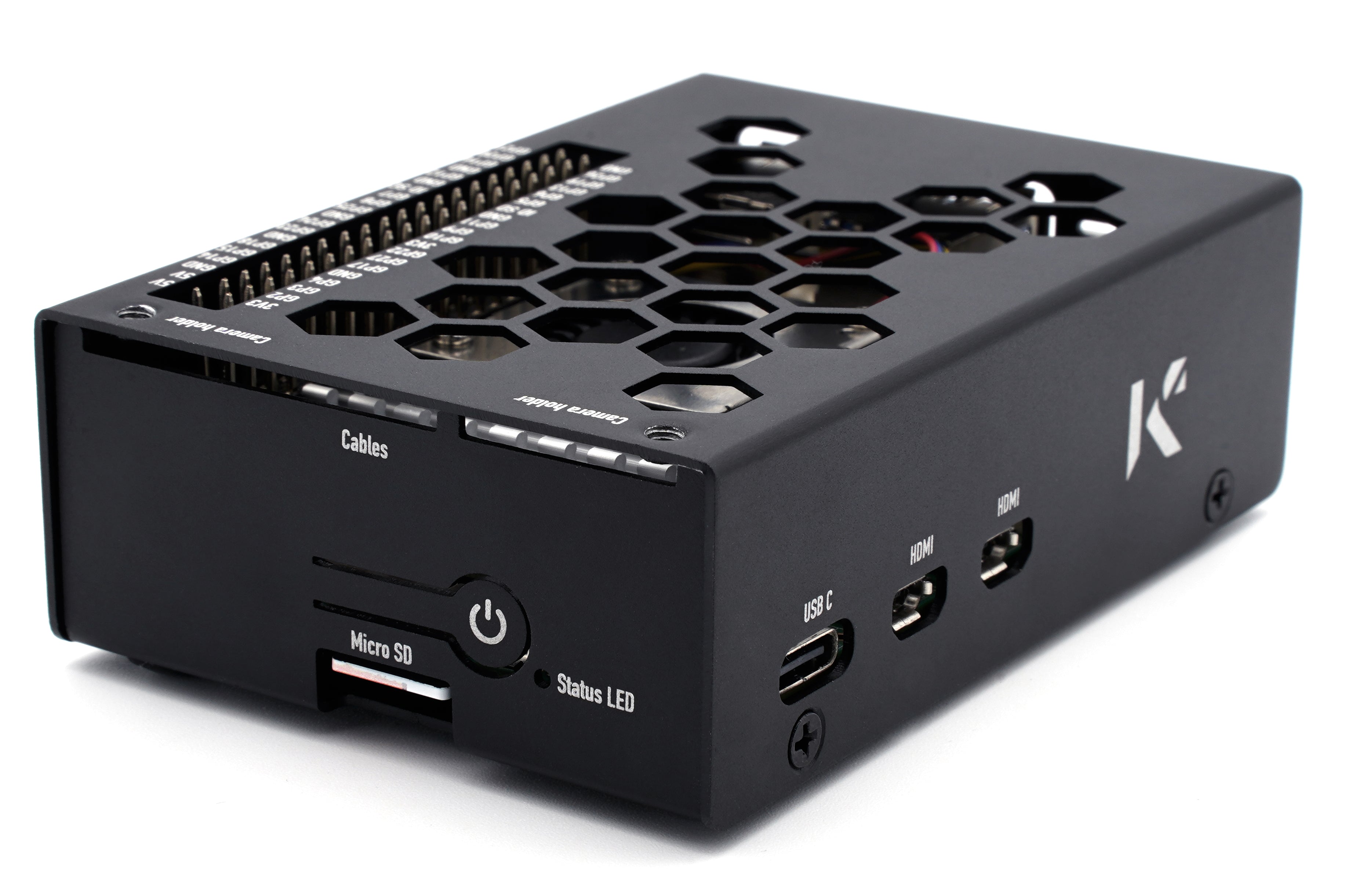 Kksb Raspberry Pi 5 Case Aluminium Black — Kksb Cases