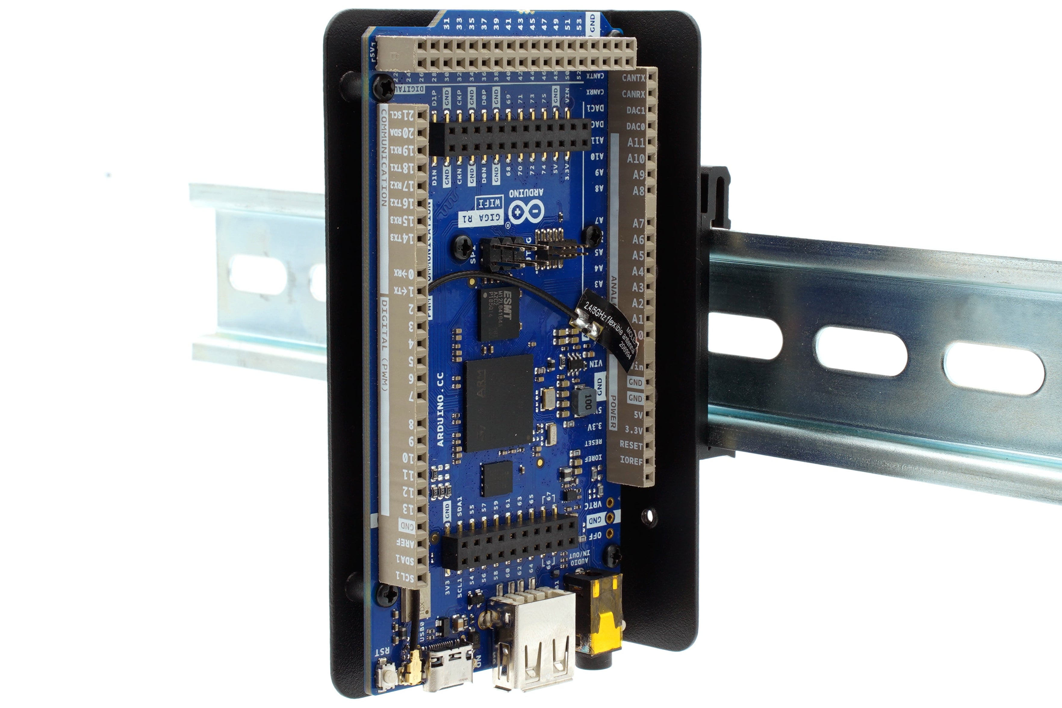 Arduino Pin Rail KKSB Arduino DIN Rail Clip Bracket — KKSB Cases