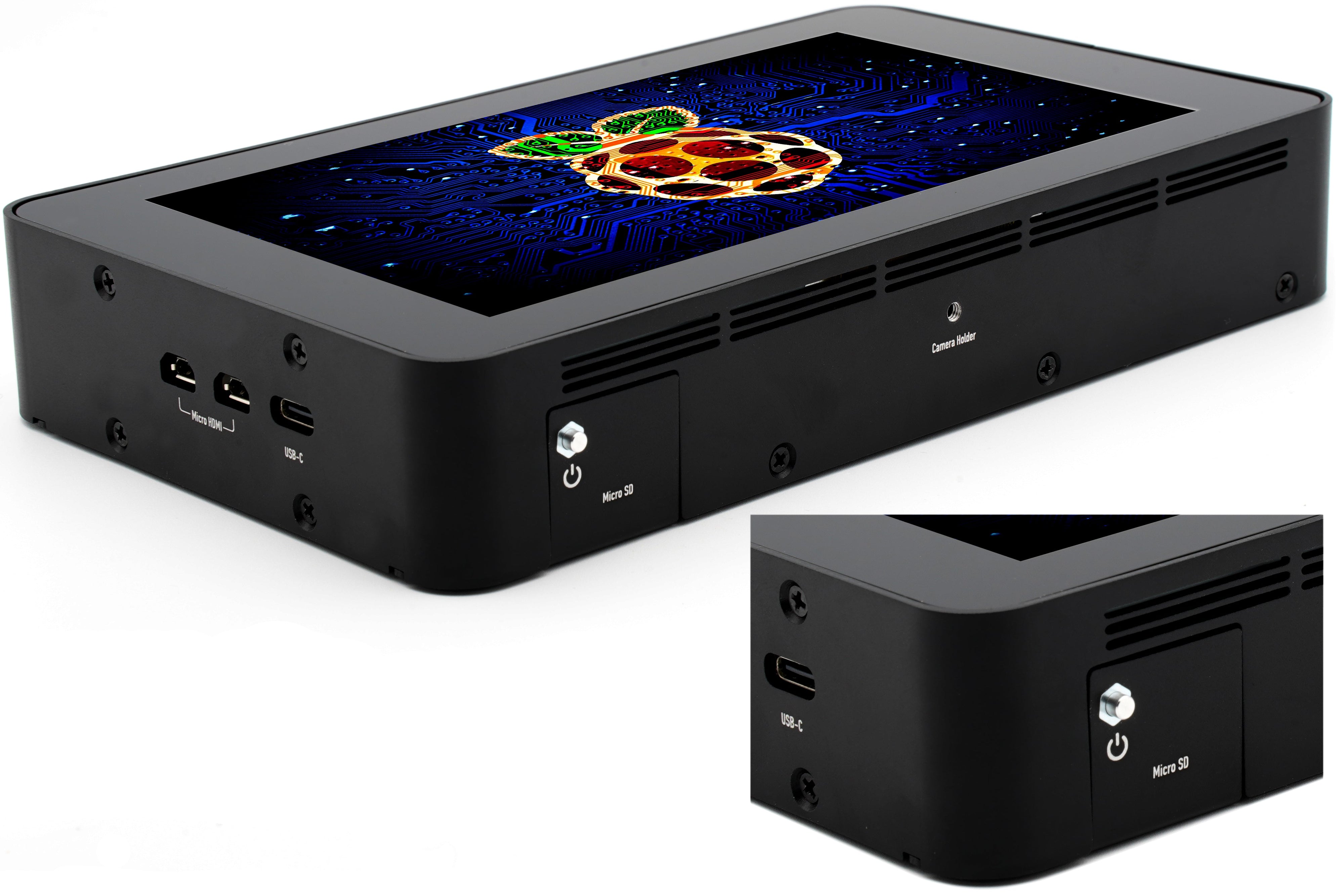 KKSB Case for Raspberry Pi 5 and the Official Raspberry Pi 7-inch Touc ...