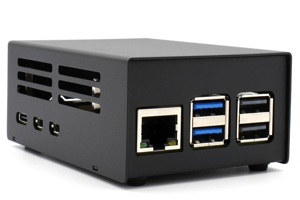 KKSB Raspberry Pi 5 Gehäuse - sandgestrahltes Aluminium - Platz für KKSB Raspberry Pi 5 Gehäuse - sandgestrahltes Aluminium - Platz für