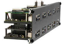 KKSB 19-Inch 2U Rack Panel for 10x Raspberry Pi