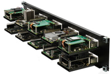 KKSB 19-Inch 2U Rack Panel for 10x Raspberry Pi