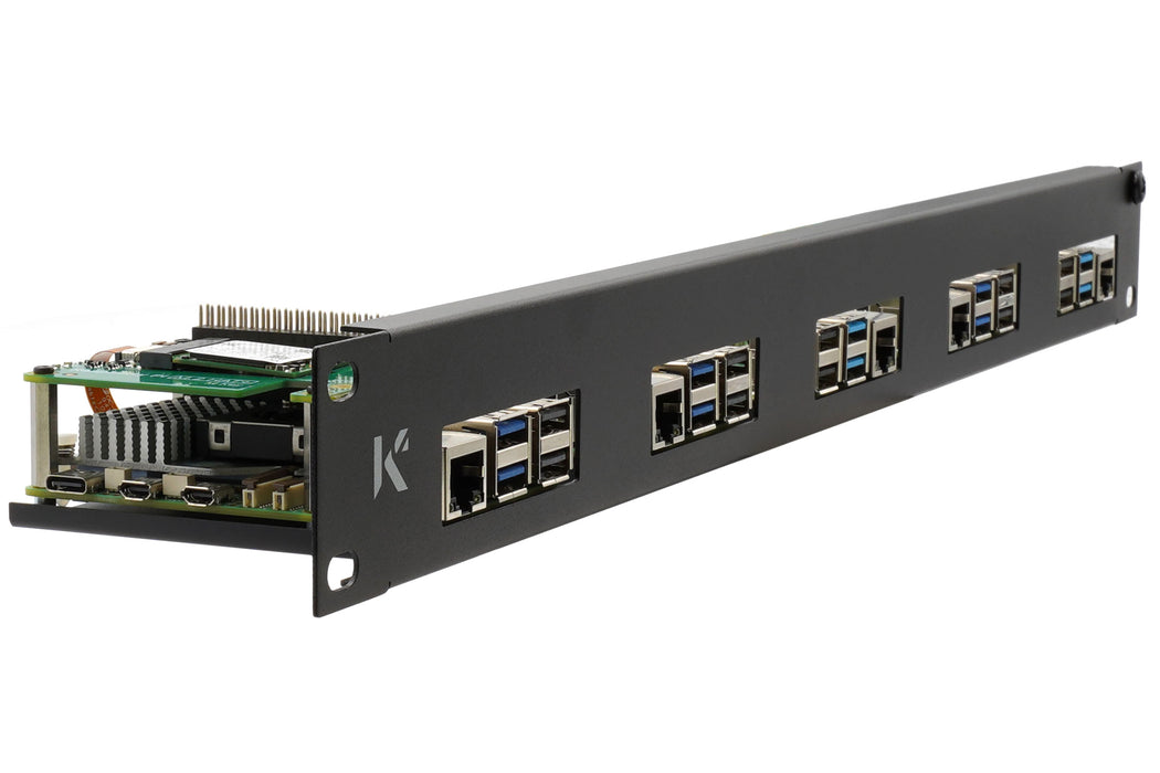 KKSB 19-Inch 1U Rack Panel for Raspberry Pi