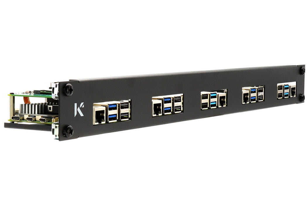 KKSB 19-Inch 1U Rack Panel for Raspberry Pi