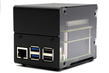 KKSB Case for Raspberry Pi 5 – Tall Aluminum Enclosure for Dual HATs & NVMe HATs