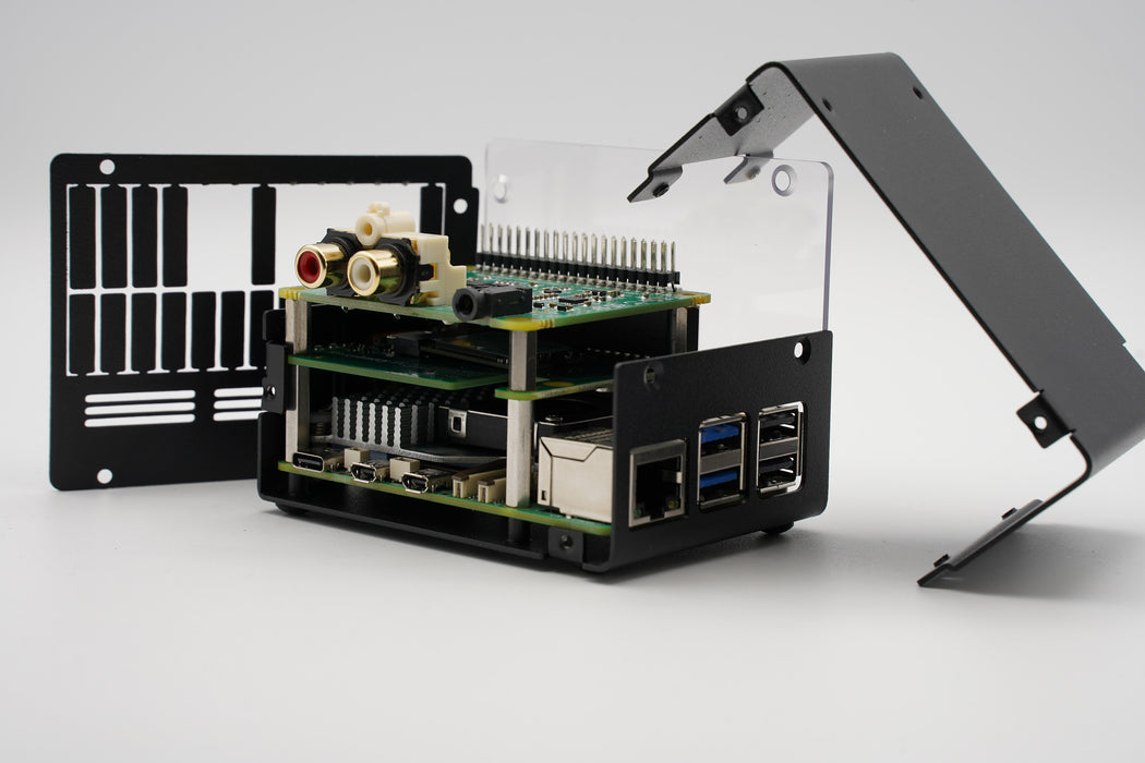 KKSB Case for Raspberry Pi 5 – Tall Aluminum Enclosure for Dual HATs & NVMe HATs