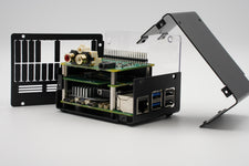 KKSB Case for Raspberry Pi 5 – Tall Aluminum Enclosure for Dual HATs & NVMe HATs