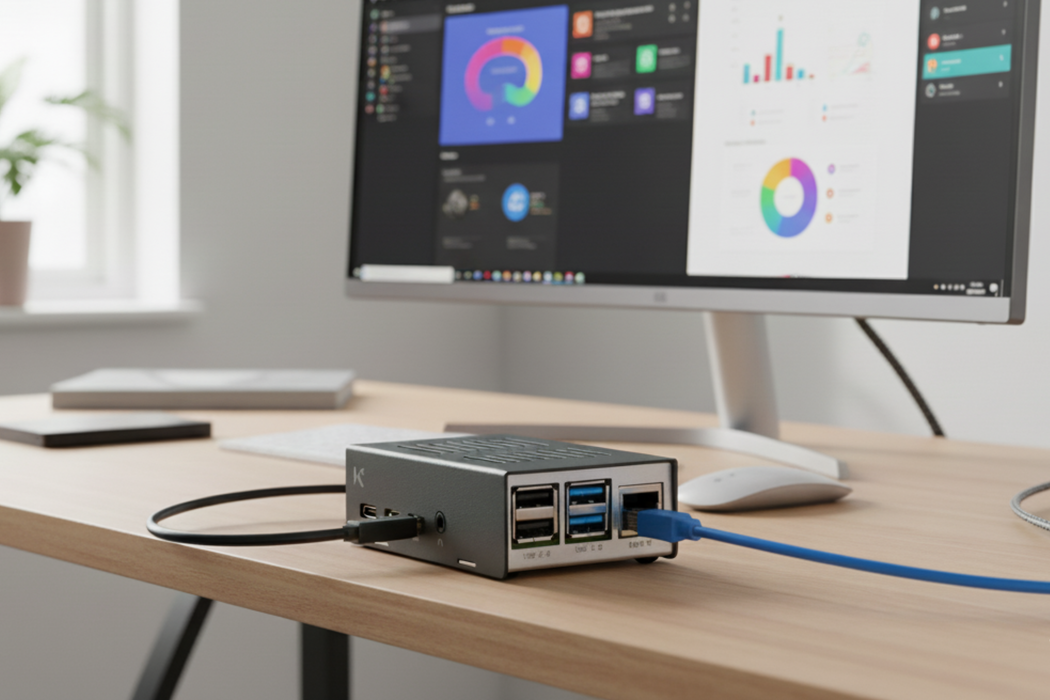 KKSB Raspberry Pi 4 Case - Aluminium and Steel - Space for Raspberry Pi Heatsink, Fan, PoE HAT