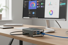 KKSB Raspberry Pi 4 Case - Aluminium and Steel - Space for Raspberry Pi Heatsink, Fan, PoE HAT