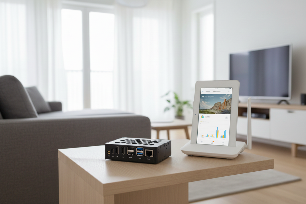 KKSB ROCK 5B Case with Heatsink - Black Aluminum Enclosure