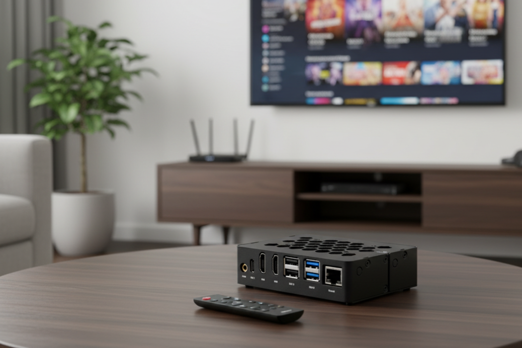 KKSB ROCK 5B Case with Heatsink - Black Aluminum Enclosure