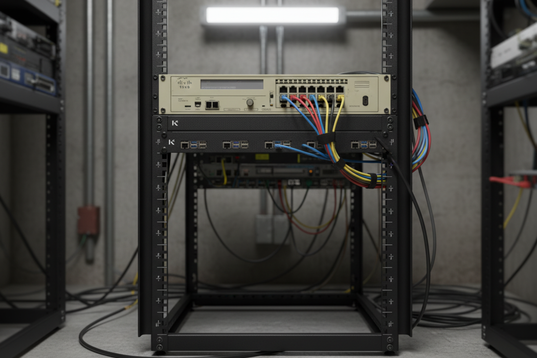 KKSB 19-Inch 1U Rack Panel for Raspberry Pi