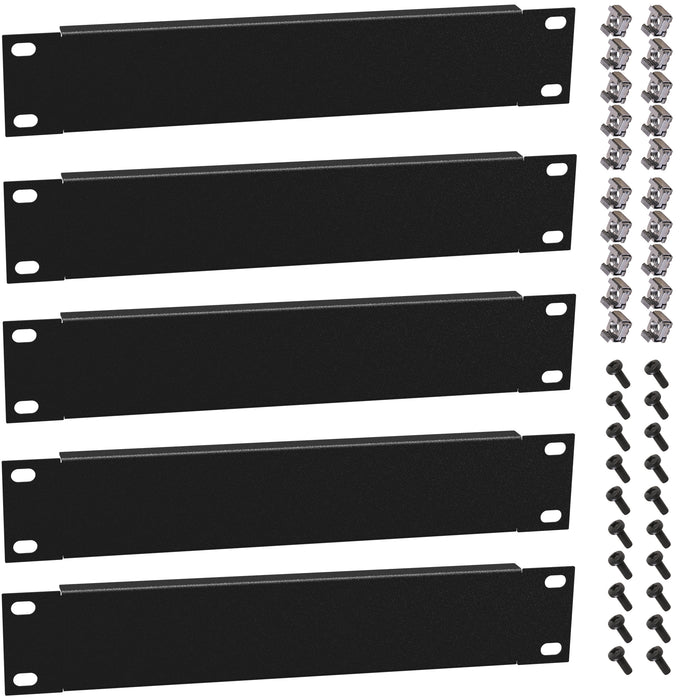 KKSB 10-Inch (10") 1U Rack Blank Panel – 5 Pack