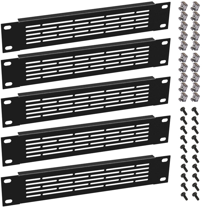 KKSB 10-Inch (10") 1U Rack Ventilation Panel – 5 Pack