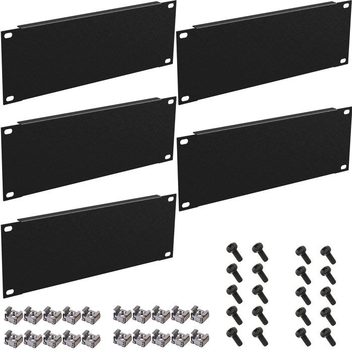KKSB 10-Inch (10") 2U Rack Blank Panel – 5 Pack