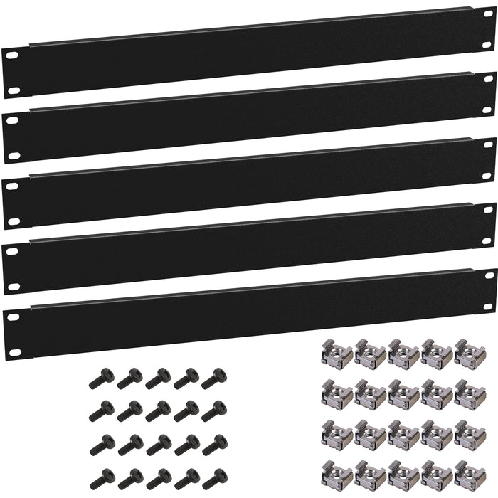 KKSB 19-Inch (19") 1U Rack Blank Panel – 5 Pack
