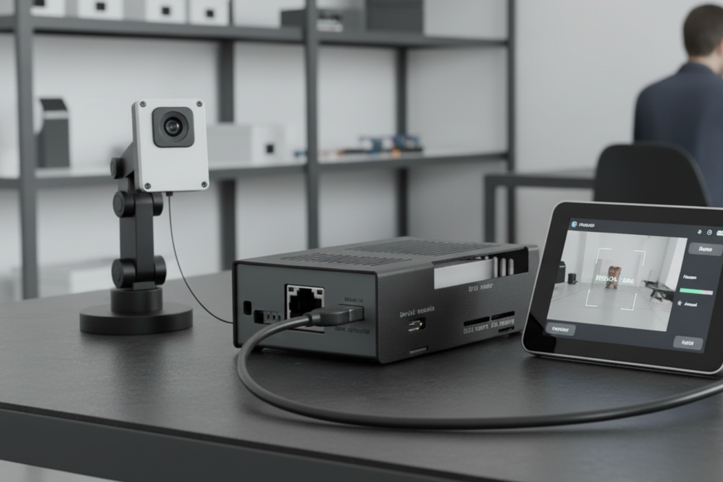 KKSB Coral Dev Board Case - Black and Grey Aluminium Enclosure