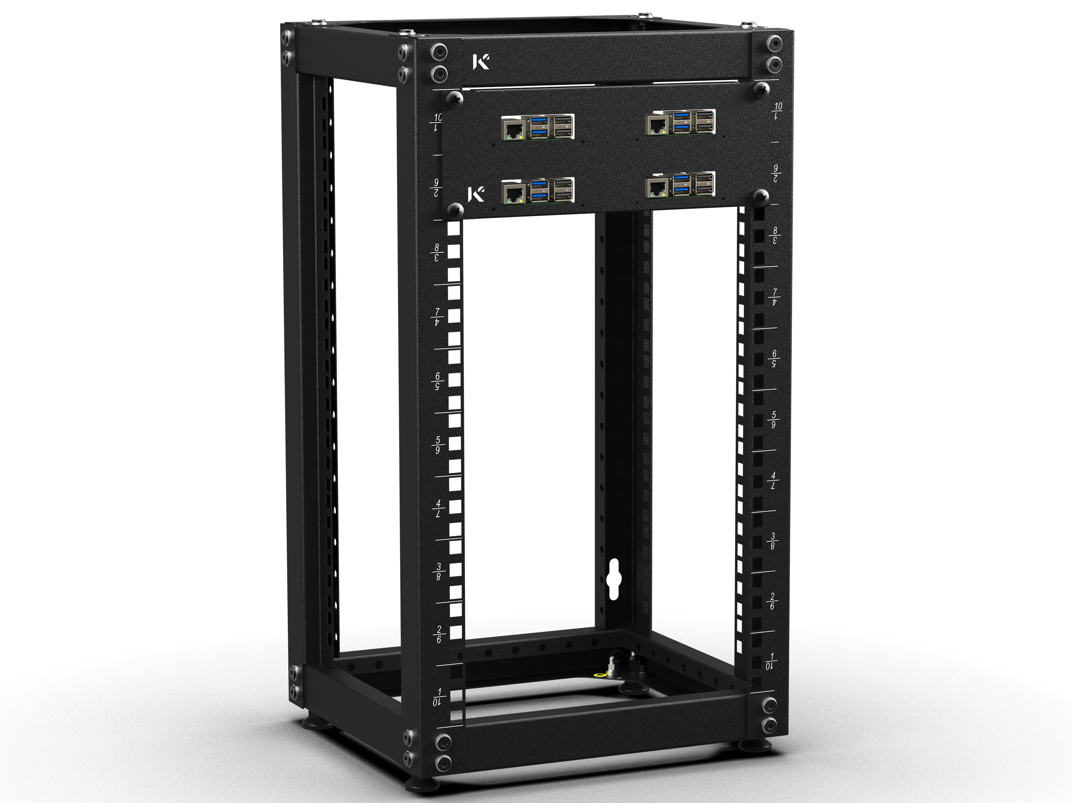 Raspberry Pi Rack Board KKSB 10-Inch 2U Rack Panel for Raspberry Pi — KKSB Cases
