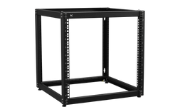 KKSB 19-Inch (19") 10U Open Rack Cabinet – Steel Wall Mount & Floor Standing Rack