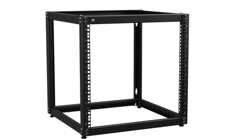 KKSB 19-Inch (19") 10U Open Rack Cabinet – Steel Wall Mount & Floor Standing Rack