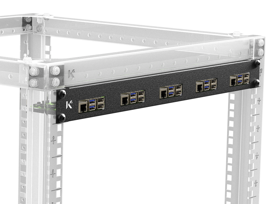 KKSB 19-Inch 1U Rack Panel for Raspberry Pi
