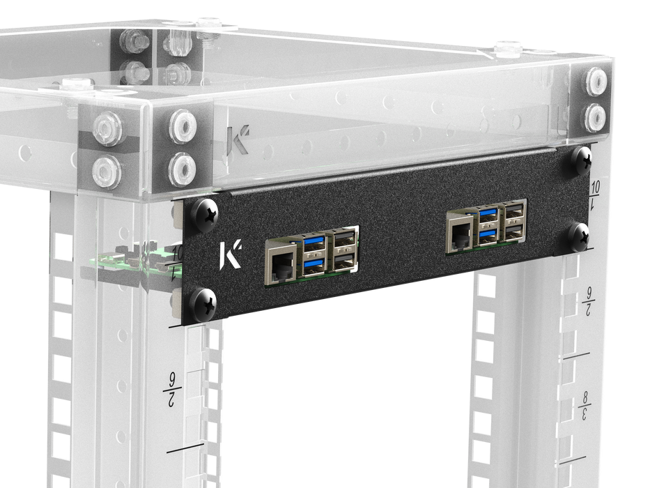 KKSB 10-Inch 1U Rack Panel for Raspberry Pi