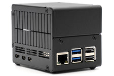KKSB Case for Raspberry Pi 5 – Tall Aluminum Enclosure for Dual HATs & NVMe HATs